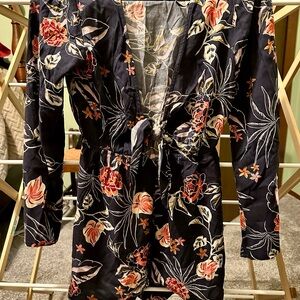 Roxy Blue Floral Romper